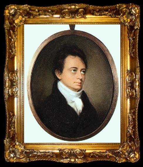 framed  Malbone, Edward Greene Portrait of Washington Allston, ta009-2